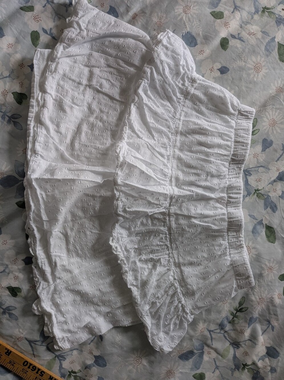 Cat & Jack White Eyelet Ruffle Mini Skirt